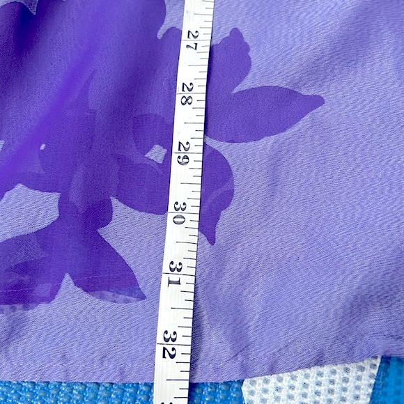 Options by Delta Burke Purple Florals Printed - Picture 5 of 6